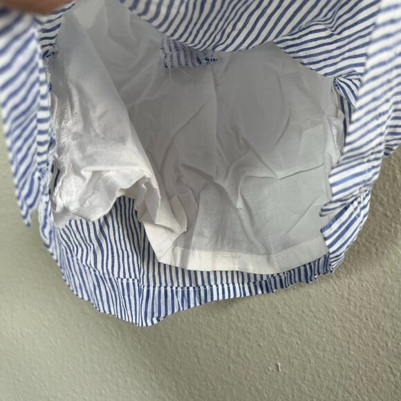 Janie & Jack Baby Girl Striped Sleeveless Top With Embroidered Collar  2T - Picture 6 of 9